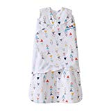Halo SleepSack Swaddle, 100% Cotton, Triangle Neutral, Multi, Small